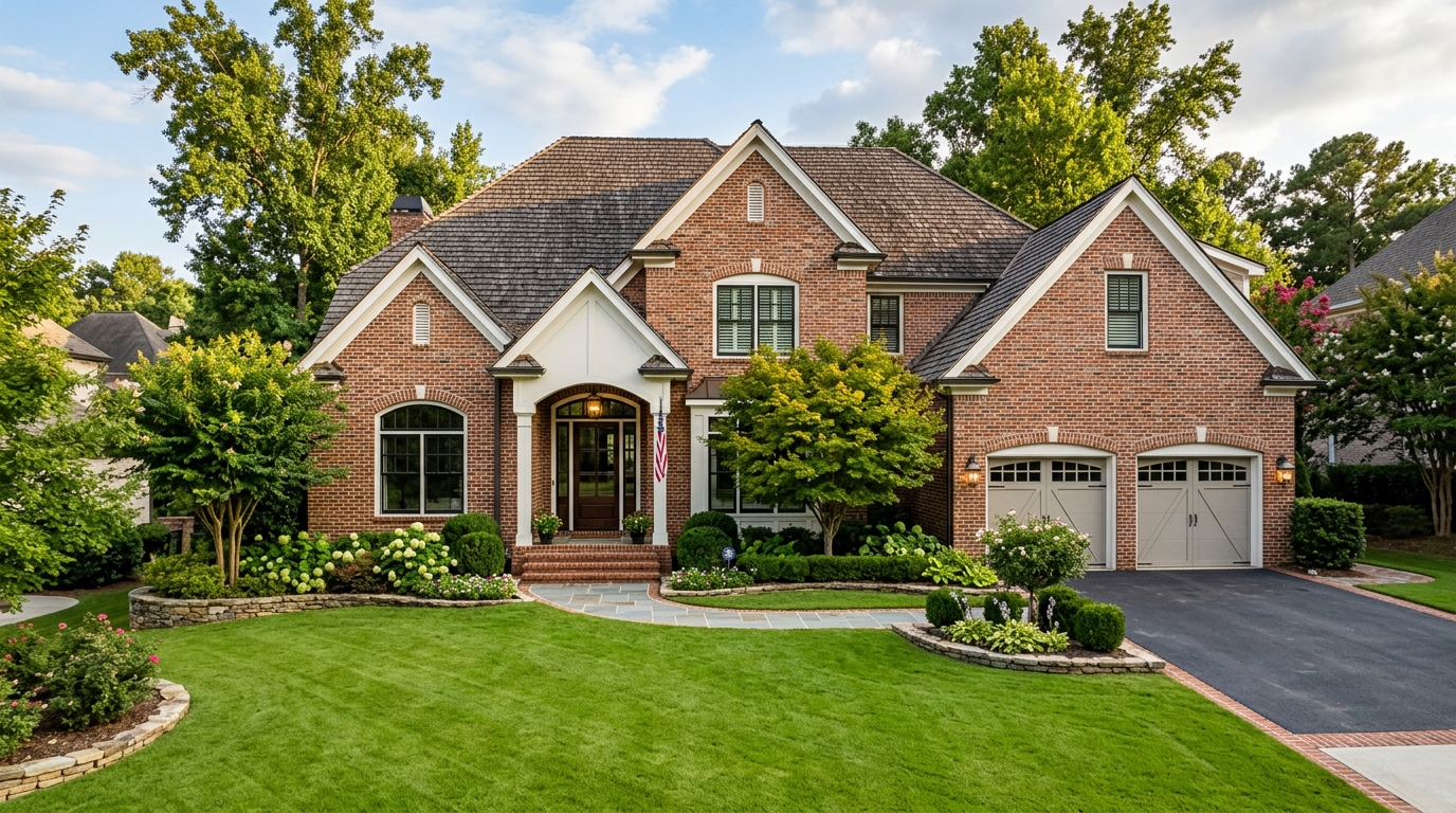 Modern luxury home in Alpharetta Georgia receiving expert 24/7 water heater repair and replacement services